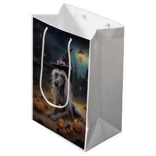 Chinese Crested Pompoenen Halloween Griezelen Medium Cadeauzakje