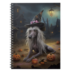 Chinese Crested Pompoenen Halloween Griezelen Notitieboek