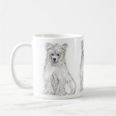 Chinese Crested Powder Puff Koffiemok (Links)