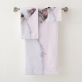 Chinese Crested Powderpuff-schilderijen - Dog Art Bad Handdoek (Insitu)