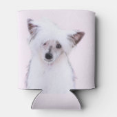 Chinese Crested Powderpuff-schilderijen - Dog Art Blikjeskoeler (Achterkant)