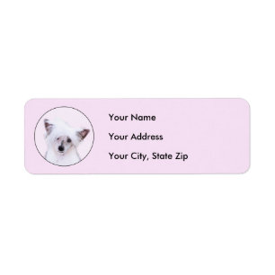 Chinese Crested Powderpuff-schilderijen - Dog Art Etiket
