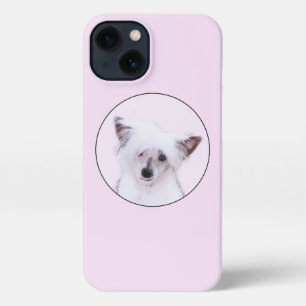 Chinese Crested Powderpuff-schilderijen - Dog Art iPhone 13 Hoesje