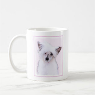 Chinese Crested Powderpuff-schilderijen - Dog Art Koffiemok