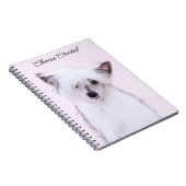 Chinese Crested Powderpuff-schilderijen - Dog Art Notitieboek (Rechterzijde)