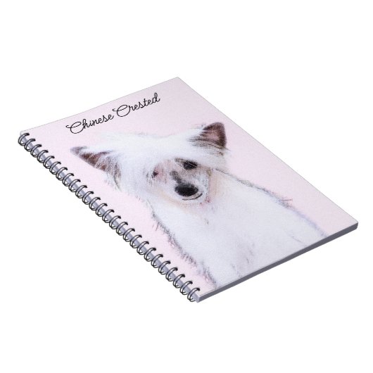 Chinese Crested Powderpuff-schilderijen - Dog Art Notitieboek (Rechterzijde)