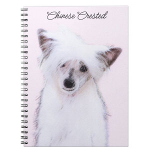 Chinese Crested Powderpuff-schilderijen - Dog Art Notitieboek