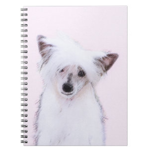 Chinese Crested Powderpuff-schilderijen - Dog Art Notitieboek