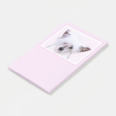 Chinese Crested Powderpuff-schilderijen - Dog Art Post-it® Notes (Schuin)