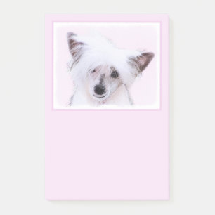 Chinese Crested Powderpuff-schilderijen - Dog Art Post-it® Notes