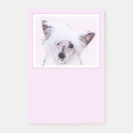 Chinese Crested Powderpuff-schilderijen - Dog Art Post-it® Notes (Voorkant)