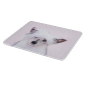 Chinese Crested Powderpuff-schilderijen - Dog Art Snijplank (Hoek)