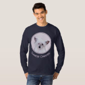 Chinese Crested Powderpuff-schilderijen - Dog Art T-shirt (Voorkant volledig)