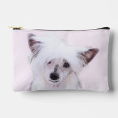 Chinese Crested Powderpuff Witte Schilderij Hond A Etui (Voorkant)