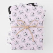 Chinese Crested Powderpuff Witte Schilderij Hond A Inpakpapier Vel (In situ)