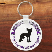 CHINESE CRESTED RAINBOW BRIDGE SLEUTELHANGER (Voorkant)