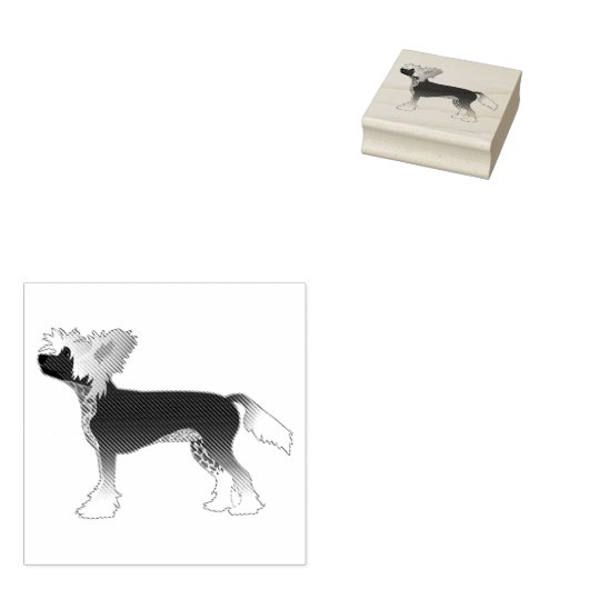 Chinese Crested Rubber Stamp Rubberstempel (Gestempeld)