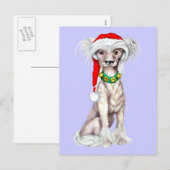 Chinese Crested Santa Feestdagenkaart (Voorkant / Achterkant)