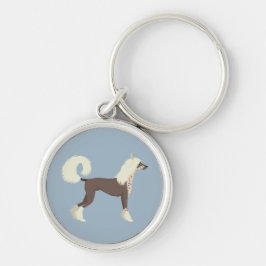 Chinese Crested Sleutelhanger