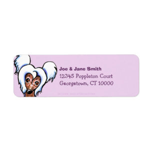 Chinese Crested Solid Thistle Etiket
