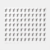 Chinese Crested Speelgoed Dog Basic Breed Illustra Fleece Deken (Voorkant (Horizontaal))