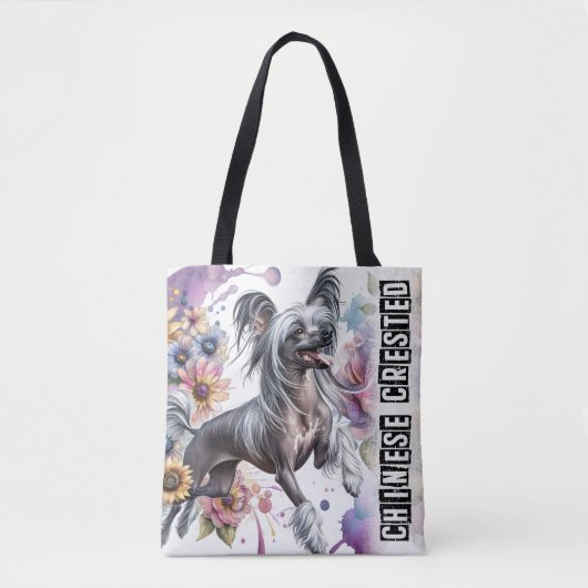 Chinese Crested Tote Bag (Voorkant)