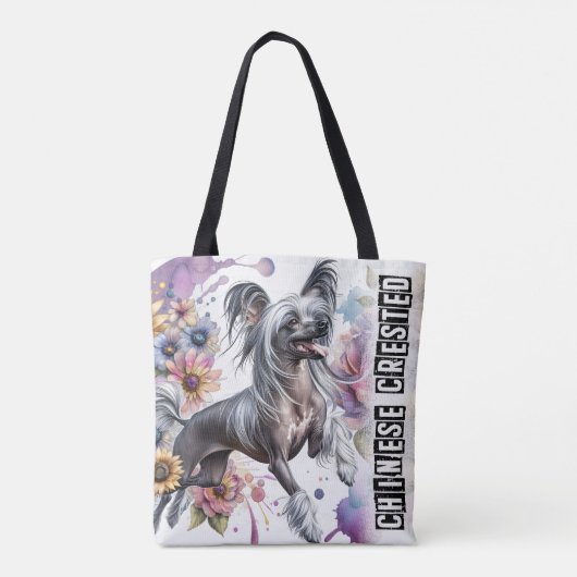 Chinese Crested Tote Bag (Achterkant)