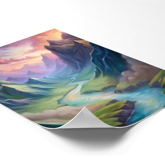 Chinese cultuur en Natuur Poster (Hoek)