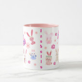 Chinese Cute Floral nieuwjaar konijnennaam Mok (Midden)