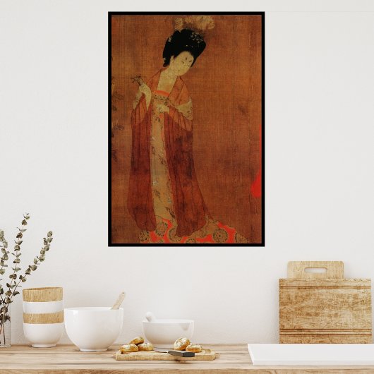 Chinese dame (IV) Poster (Keuken)