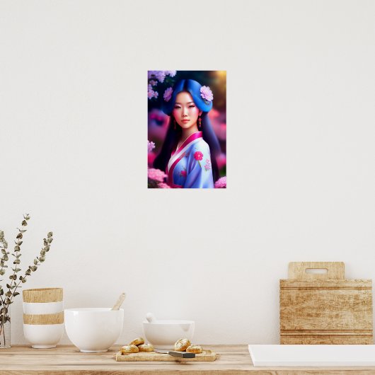 Chinese dame poster (Keuken)