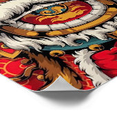 Chinese dansende kleuren illustratie poster (Hoek)