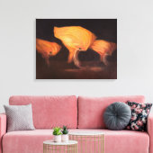 Chinese dansers 2010 canvas afdruk (Insitu (Woonkamer))