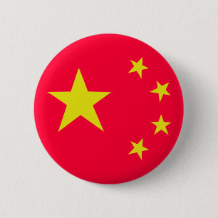 Chinese de sterrenvlag van China Ronde Button 5,7 Cm