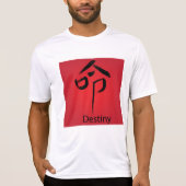 Chinese Destiny Symbool Kalligrafie T-shirt (Voorkant)