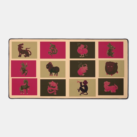Chinese Dierenriem Bureaumat (Voorkant)