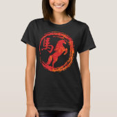 Chinese Dierenriem Paard T-shirt (Voorkant)