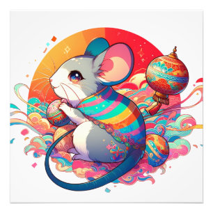 Chinese dierenriem: van ratten tot rijkdommen foto afdruk