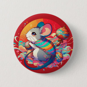 Chinese dierenriem: van ratten tot rijkdommen ronde button 5,7 cm