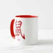 Chinese Dierenteken Rat Mok (Voorkant links)