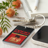 Chinese dierentuin 2022, naam dierlijk geboortedag sleutelhanger (Voorkant Rechts)