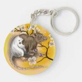 chinese dierentuin jaar rat sleutelhanger (Achterkant)