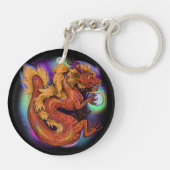 chinese dierentuin jaar van de draak sleutelhanger (Achterkant)