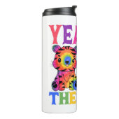 Chinese dierentuin - Jaar van de tijger in de rege Thermosbeker (Gedraaid links)