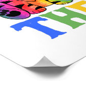 Chinese Dierentuin - Jaar van de Tijger in Regenbo Poster (Hoek)