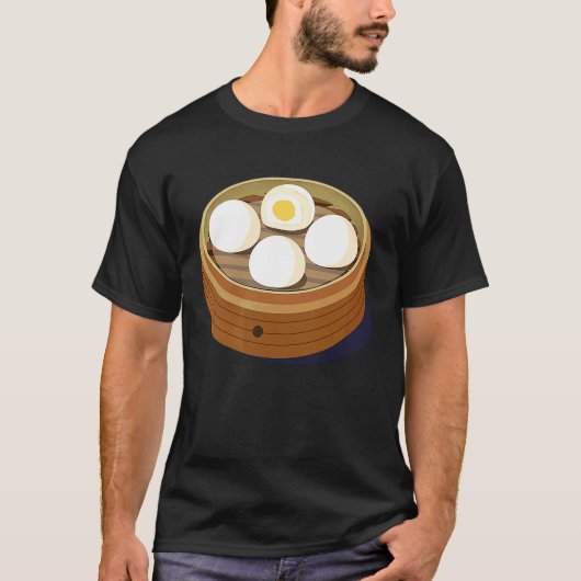 Chinese Dim Sum Sweet Bun Foodie T-shirt (Voorkant)