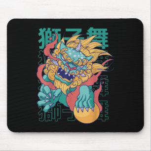 Chinese Dog Dragon Tattoo Mythologie Cultuur Fanta Muismat