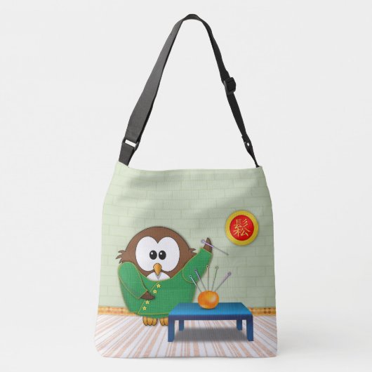 Chinese dokter Owl - Crossbody Tas (Achterkant)