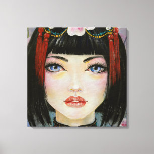 Chinese dollar canvas afdruk