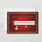 Chinese Double Happiness Dragon / Phoenix RSVP (Achterkant)